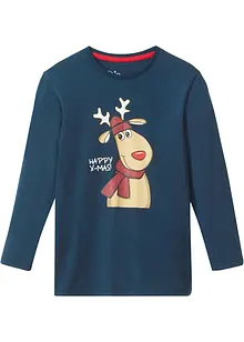 Jongens longsleeve met kerstprint van biologisch katoen, bpc bonprix collection