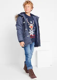 Fijngebreide trui met een kerstmotief, bonprix