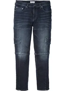 Slim fit cargo stretch jeans, straight, bonprix