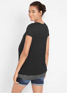 2-in-1 zwangerschapsshirt / voedingsshirt van viscose, bonprix