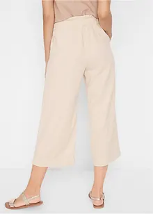 Culotte met linnen, tot op de kuit, bonprix