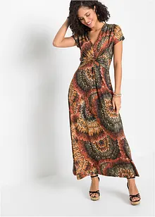 Gedessineerde maxi jurk van jersey, bonprix