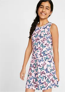 Meisjes jersey jurk met vlinderprint, bonprix