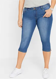 Slim fit jeans met mid waist, cropped, bonprix