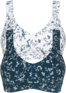 Bh zonder beugels (set van 2) met biologisch katoen, bonprix