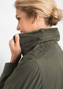 Katoenen parka met jersey voering, bonprix