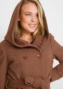 Korte coat met wol, bonprix