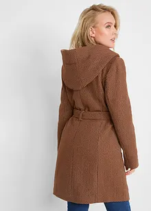 Korte coat met wol, bonprix