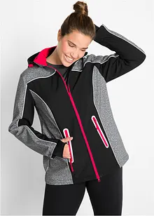 Softshell jas met reflecterende details, waterafstotend, bonprix