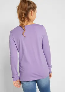 Meisjes longsleeve (set van 2) van biologisch katoen, bonprix