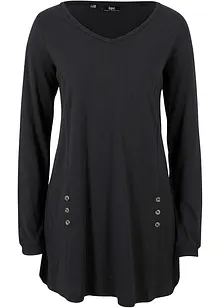 Katoenen longshirt in A-lijn, bonprix