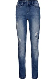 Stretch boyfriend jeans, mid waist, bonprix