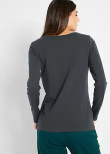 Longsleeve met ronde hals (set van 2), bonprix