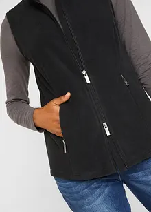 Fleece vest met zakken, bonprix