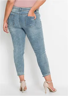 Jeans met borduursel, bonprix