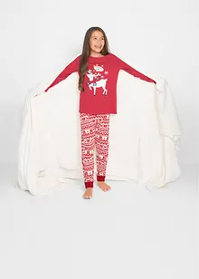 Meisjes pyjama met biologisch katoen (2-dlg. set), bonprix