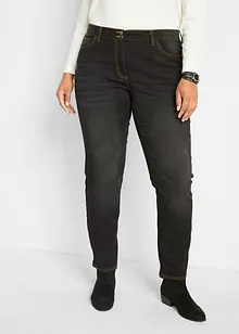 Thermojeans met push-up effect en comfortband, straight, bonprix