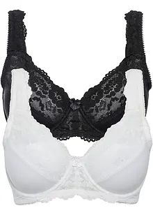 Minimizer bh met gewatteerde bandjes (set van 2), bonprix