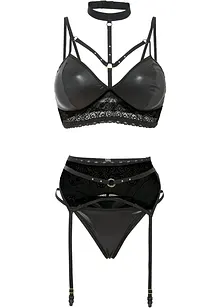 Bralette, string, jarretels (3-dlg. set), VENUS