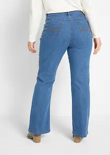 Stretch jeans mid waist, bootcut, bonprix