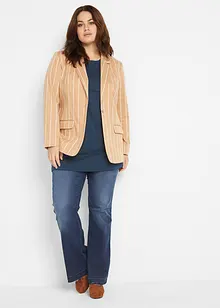 Boxy longshirt, korte mouw, bonprix