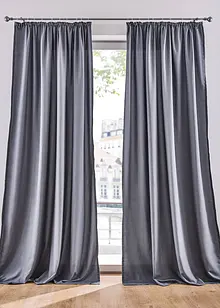 Onderhoudsvriendelijk microvezel gordijn (2 stuks), bonprix
