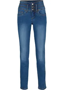 Corrigerende slim fit jeans, high waist, bonprix