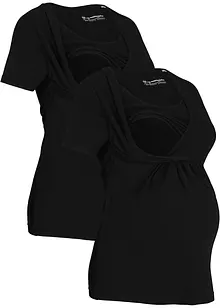 2-in-1 zwangerschapsshirt / voedingsshirt (set van 2), bonprix