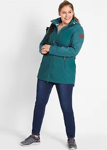 Waterafstotende softshell jas met print, slim fit, bonprix