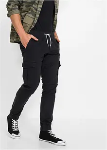 Slim fit stretch instapbroek met cargozakken, straight, bonprix