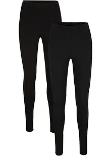 Stretch legging met biologisch katoen (set van 2), bonprix