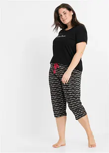 Capri pyjama van puur katoen, bonprix