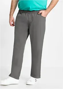 Regular fit instapbroek van katoen, straight (set van 2), bonprix
