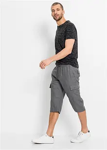 Cargo instapbermuda met linnen, bonprix