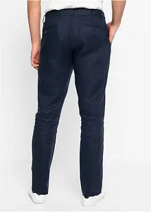 Regular fit linnen chino met comfortband, straight, bonprix