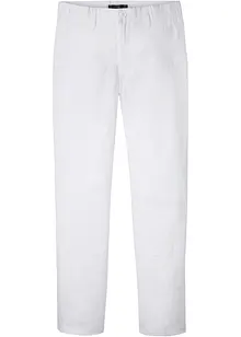 Regular fit linnen chino met comfortband, straight, bonprix