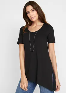 Asymmetrisch longshirt, korte mouw, bonprix