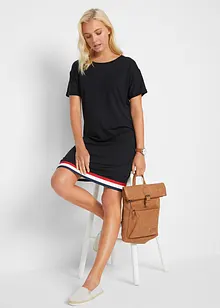 Jersey jurk van zachte viscosemix, korte mouw, bonprix