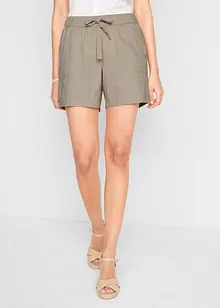 Paperbag short met linnen, bpc bonprix collection