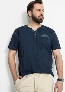 Henley shirt in washed out look, korte mouw, bonprix