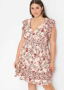 Gedessineerde jersey jurk, bonprix