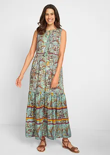 Geweven maxi jurk met print, bonprix