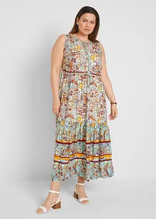 Geweven maxi jurk met print, bonprix