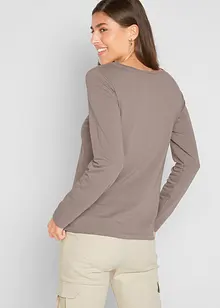 Longsleeve met V-hals (set van 2), bonprix