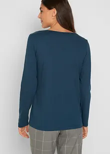 Longsleeve met V-hals (set van 2), bonprix