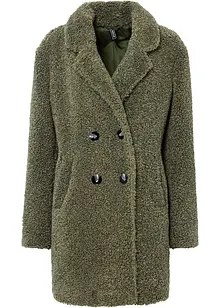 Korte oversized coat in wollen look, bonprix