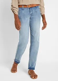 Soft stretch jeans in chinostijl, cropped, bonprix