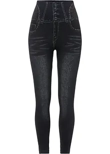 Corrigerende naadloze legging in denim look, sterk corrigerend, bonprix