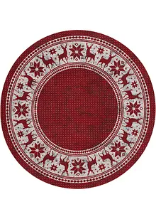 Rond vloerkleed met kerstmotieven, bonprix