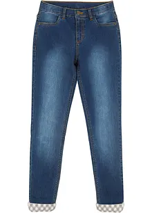 Meisjes thermojeans met flanellen voering, bonprix